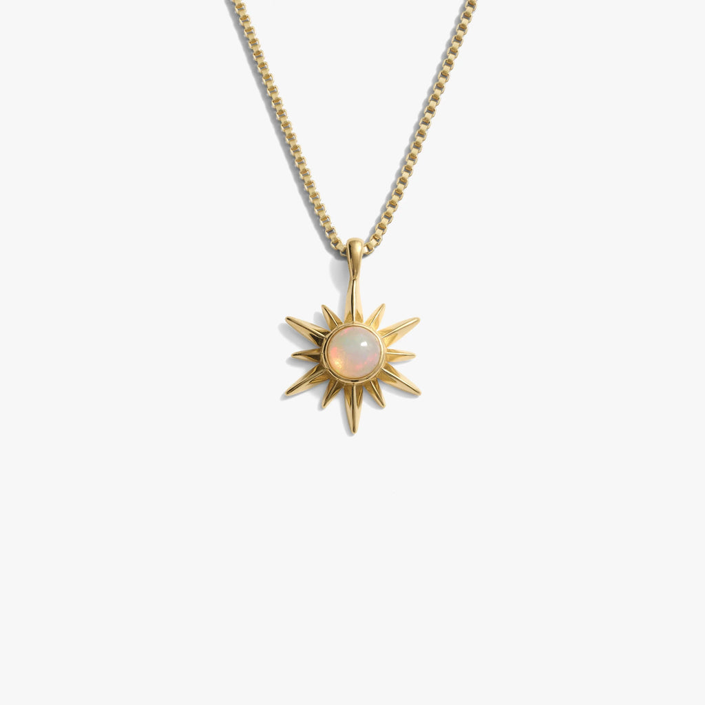 Opal Sun Necklace