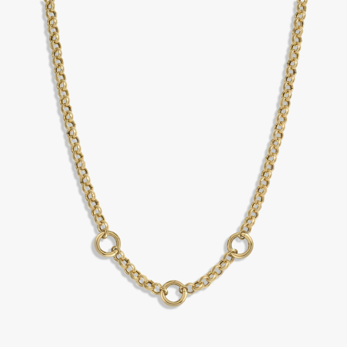 Long Triple Charm Collector Necklace