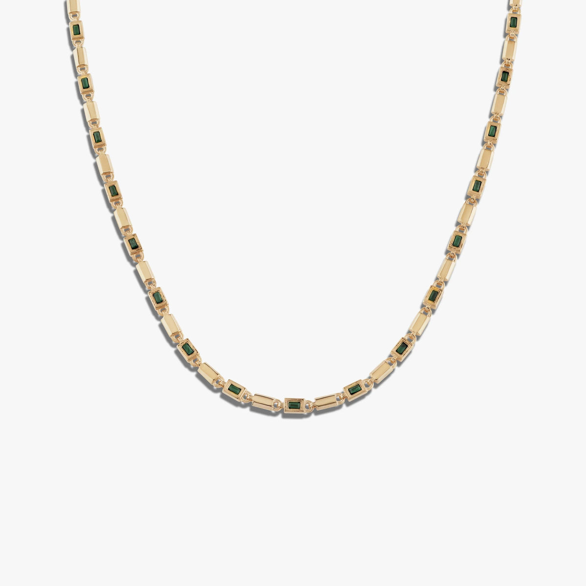 Geo Link Tennis Necklace
