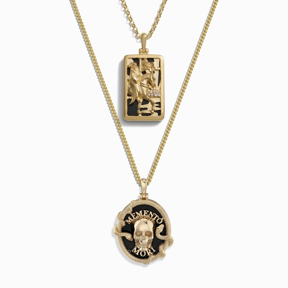 Death Tarot Necklace Set
