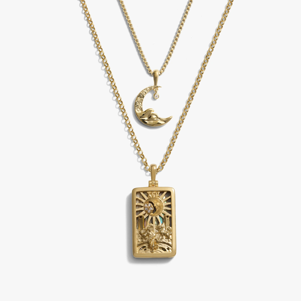 The Moon Tarot Necklace Set