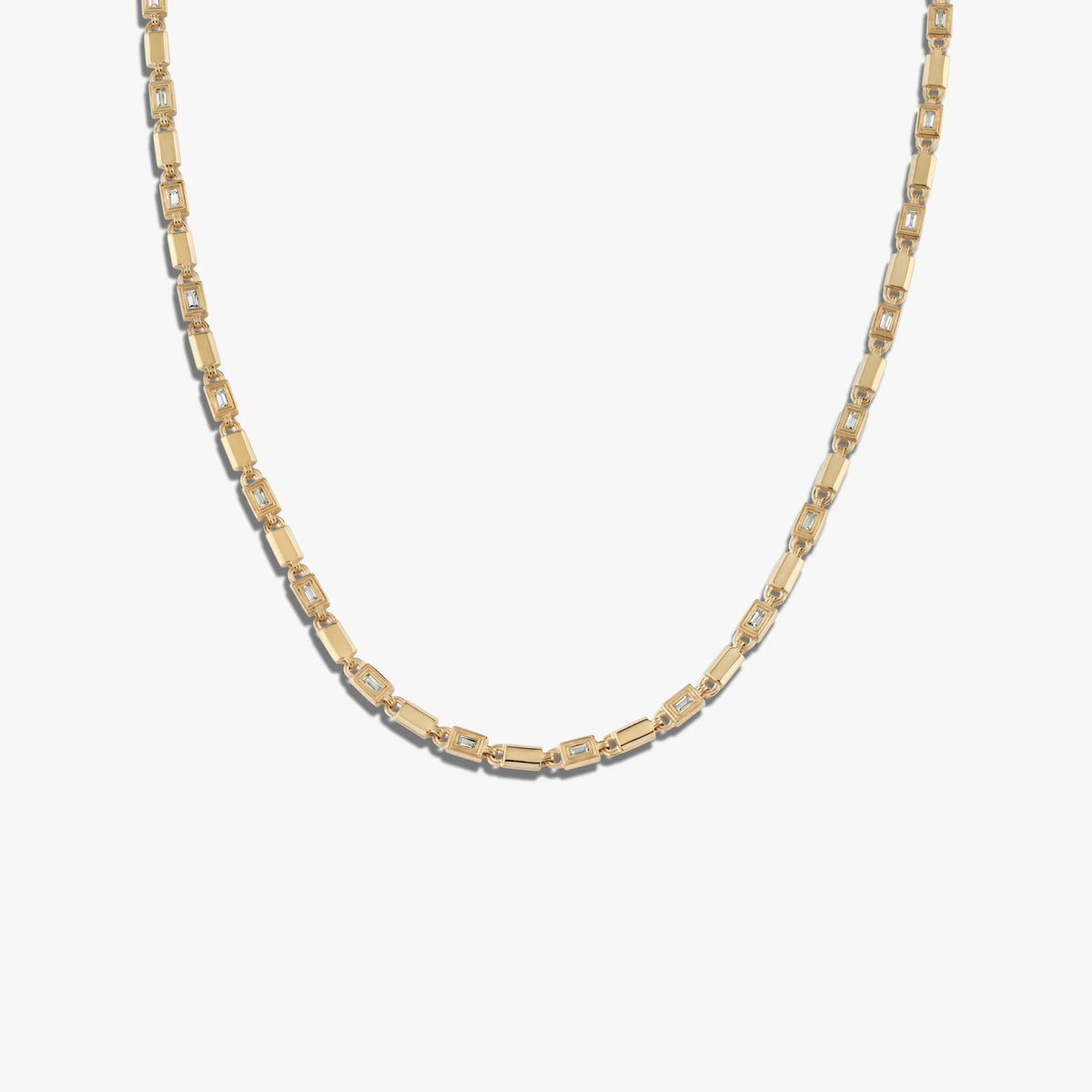 Geo Link Tennis Necklace