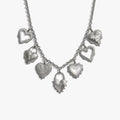 Radiant Heart Statement Charm Necklace