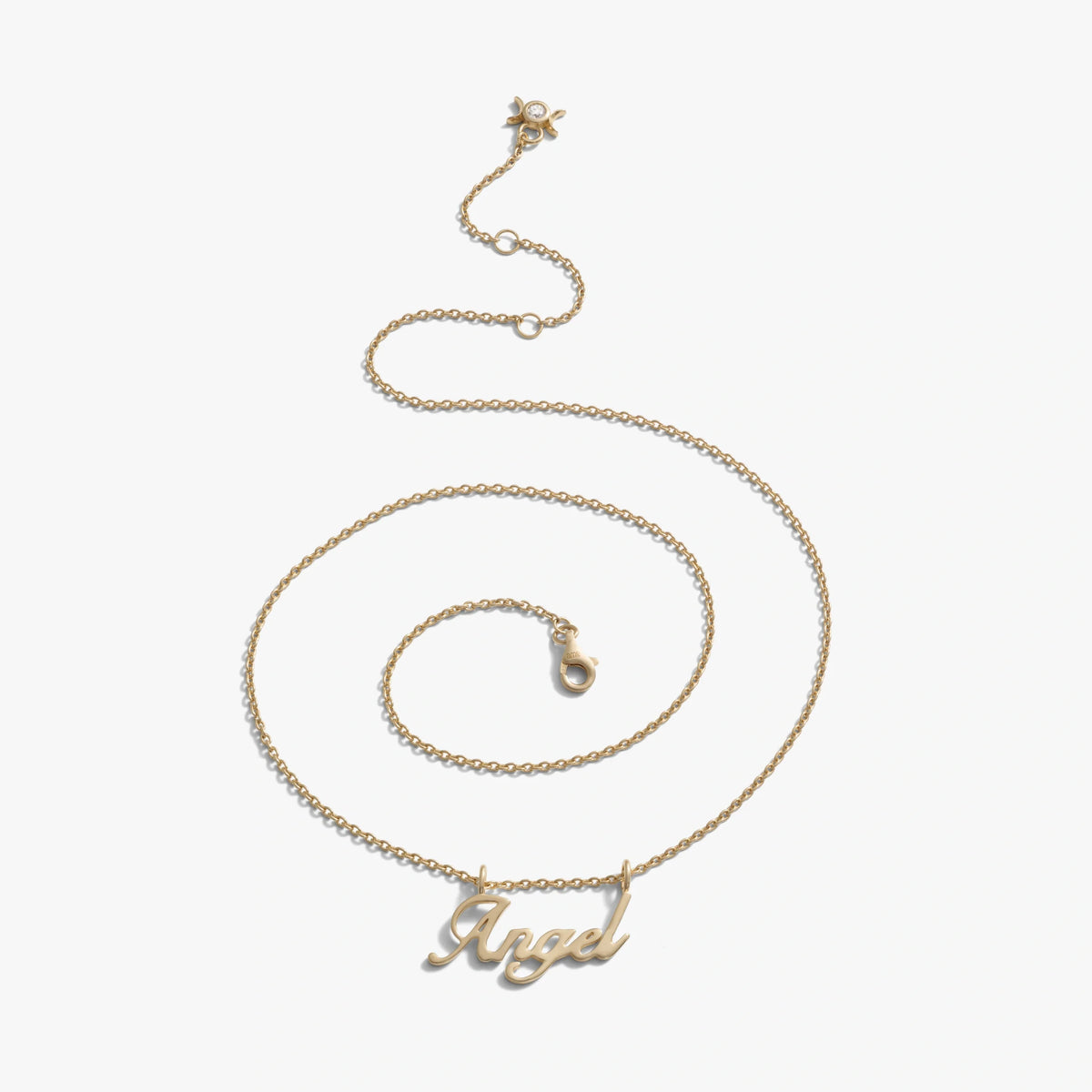 Angel Nameplate Necklace