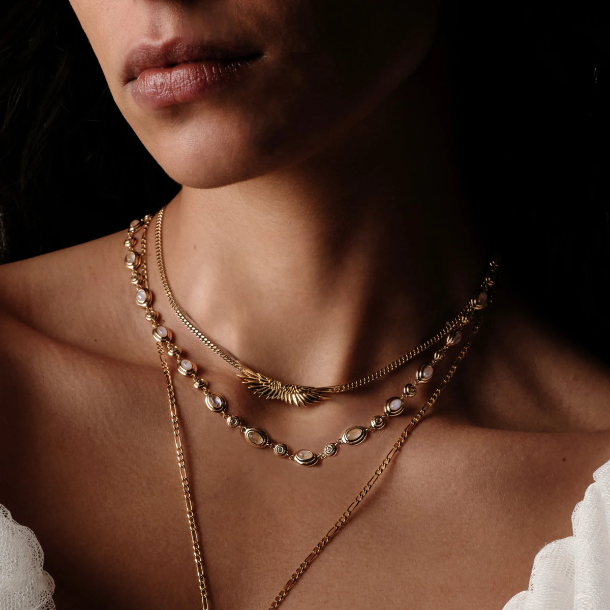 Angel Wing Necklace Set