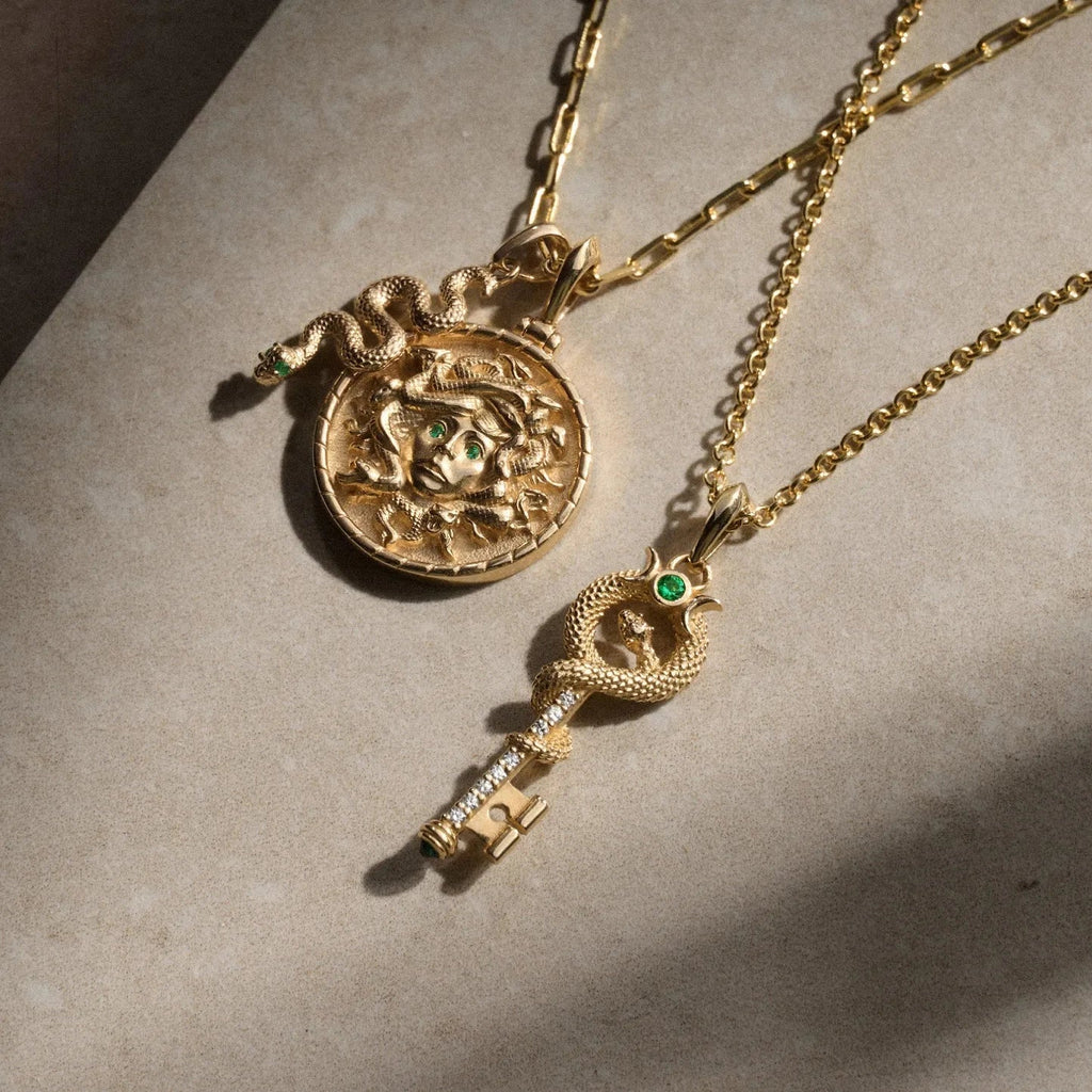 Emerald Key Necklace