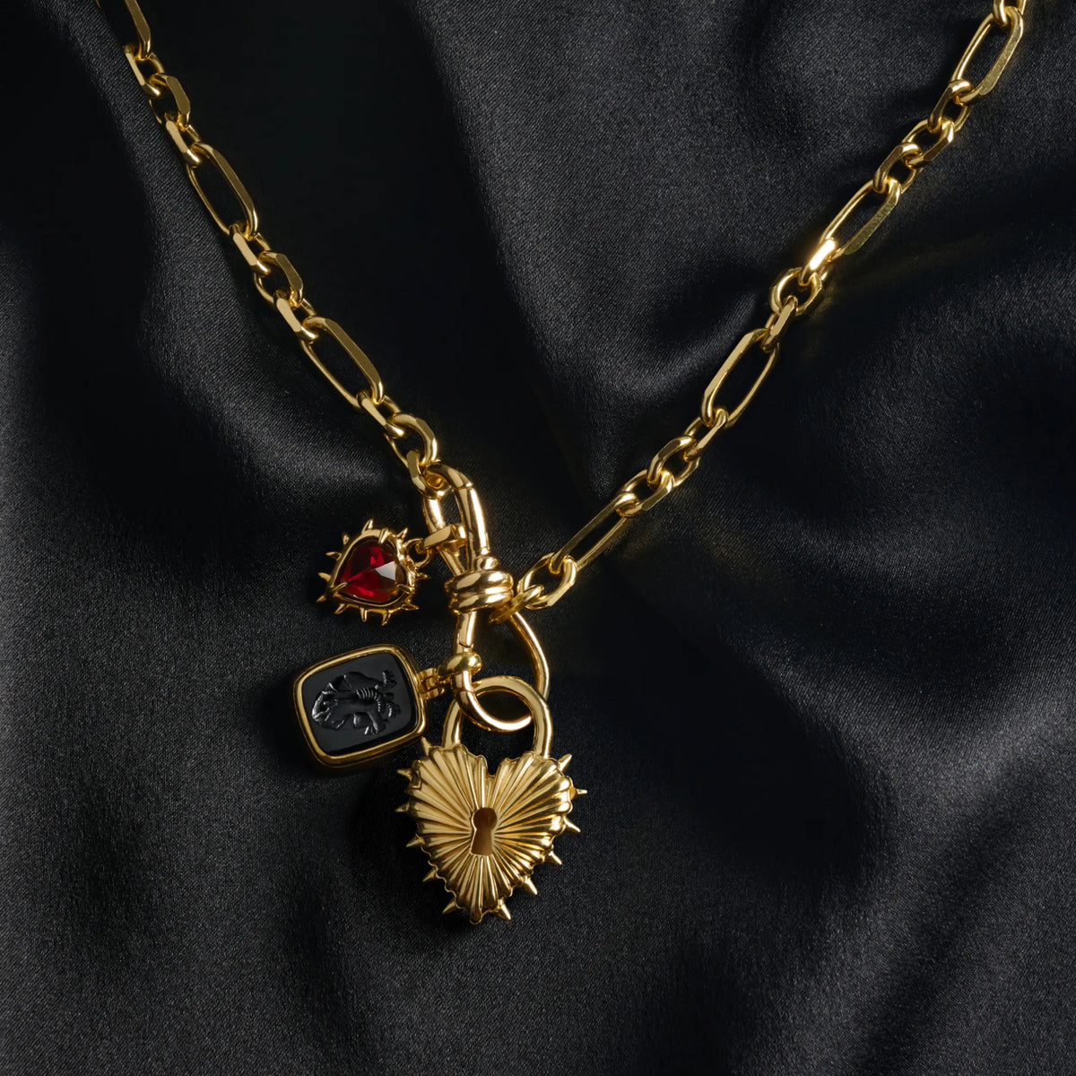 Enemies to Lovers Charm Necklace Set