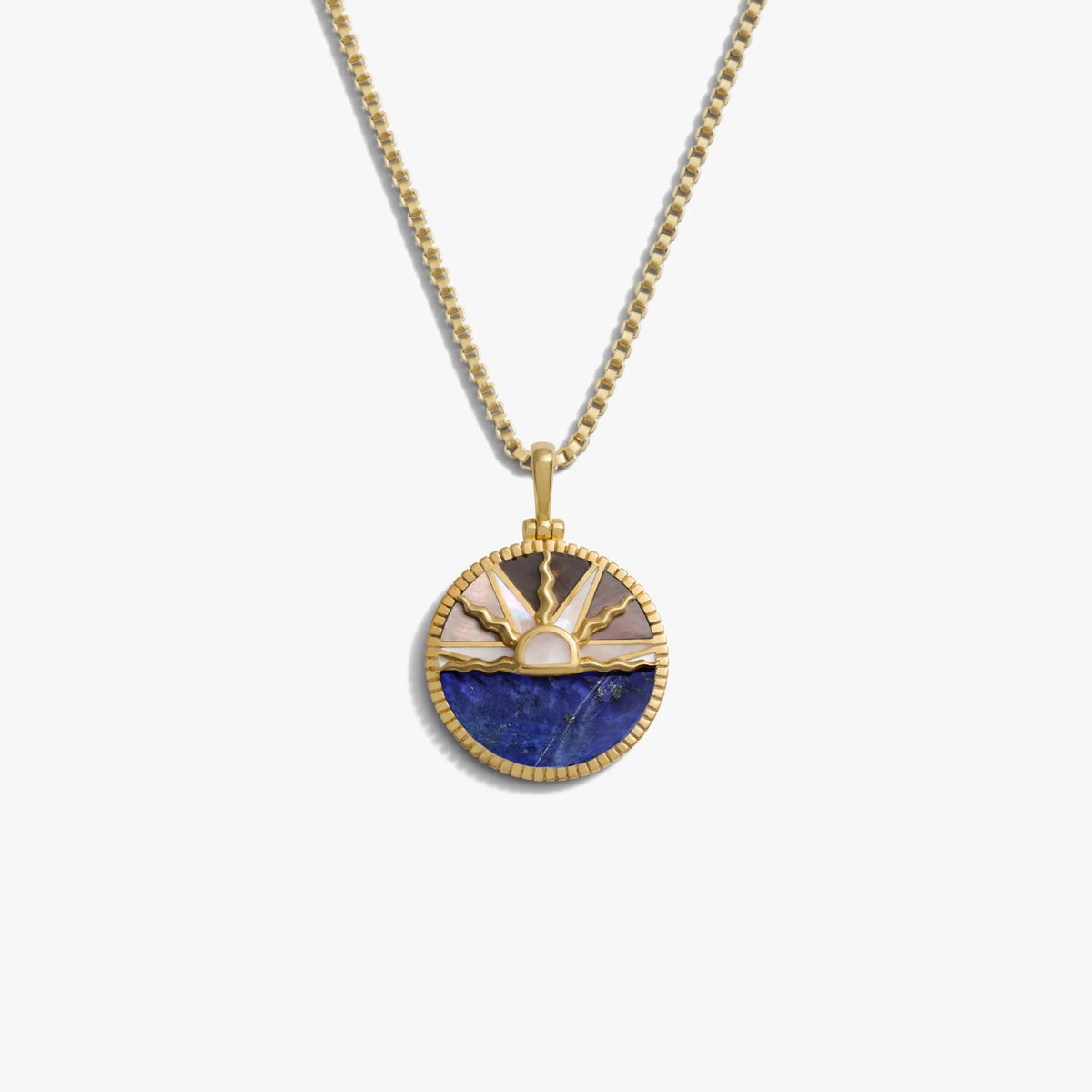 Inlay Sunrise Necklace