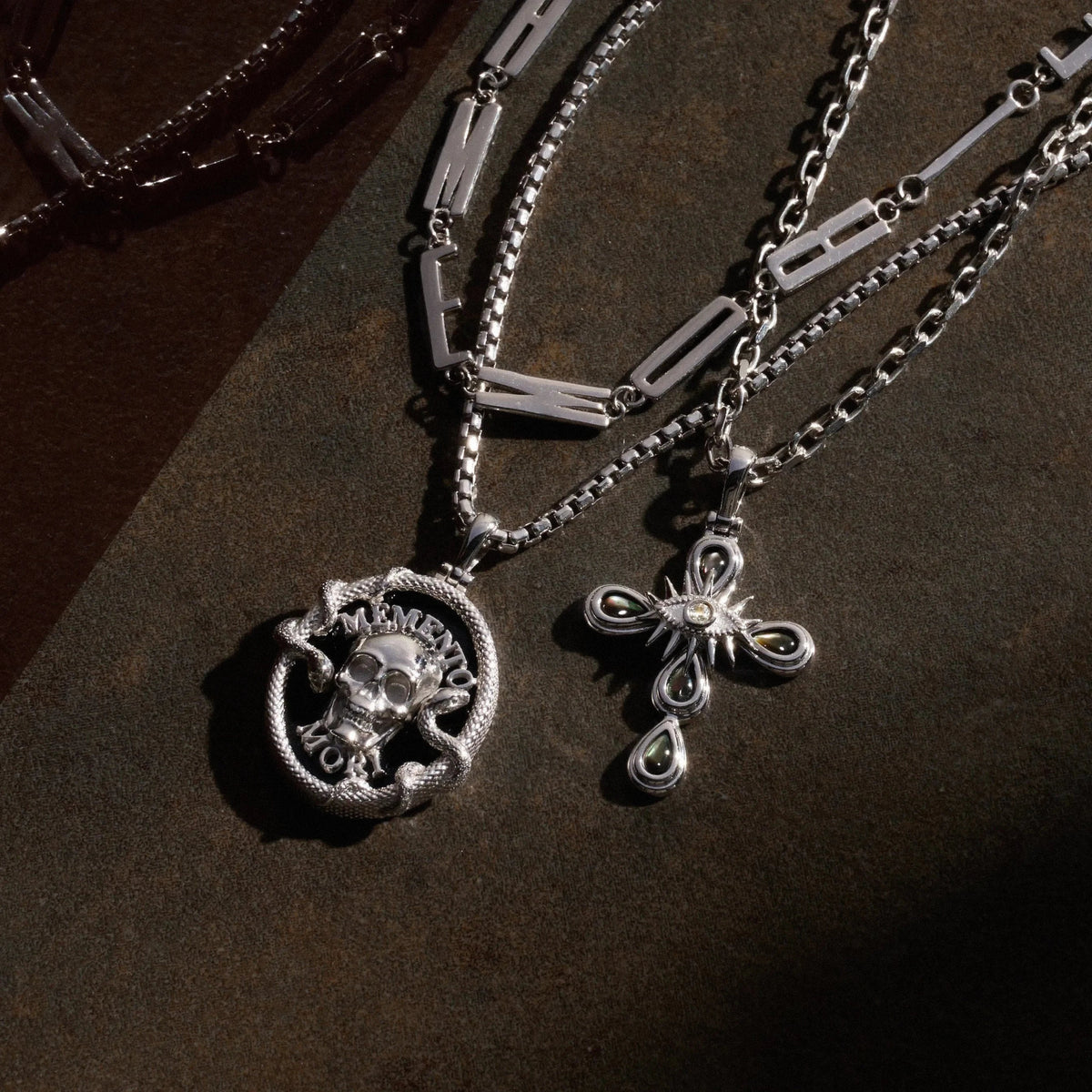 Death Tarot Necklace Set