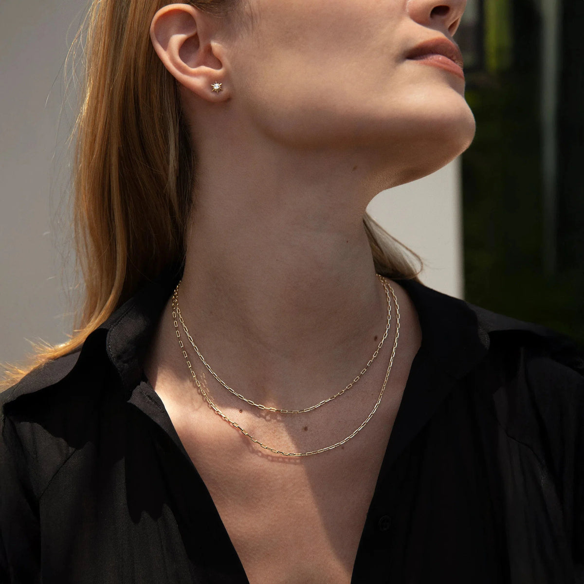 Mini Paperclip Gold Chain