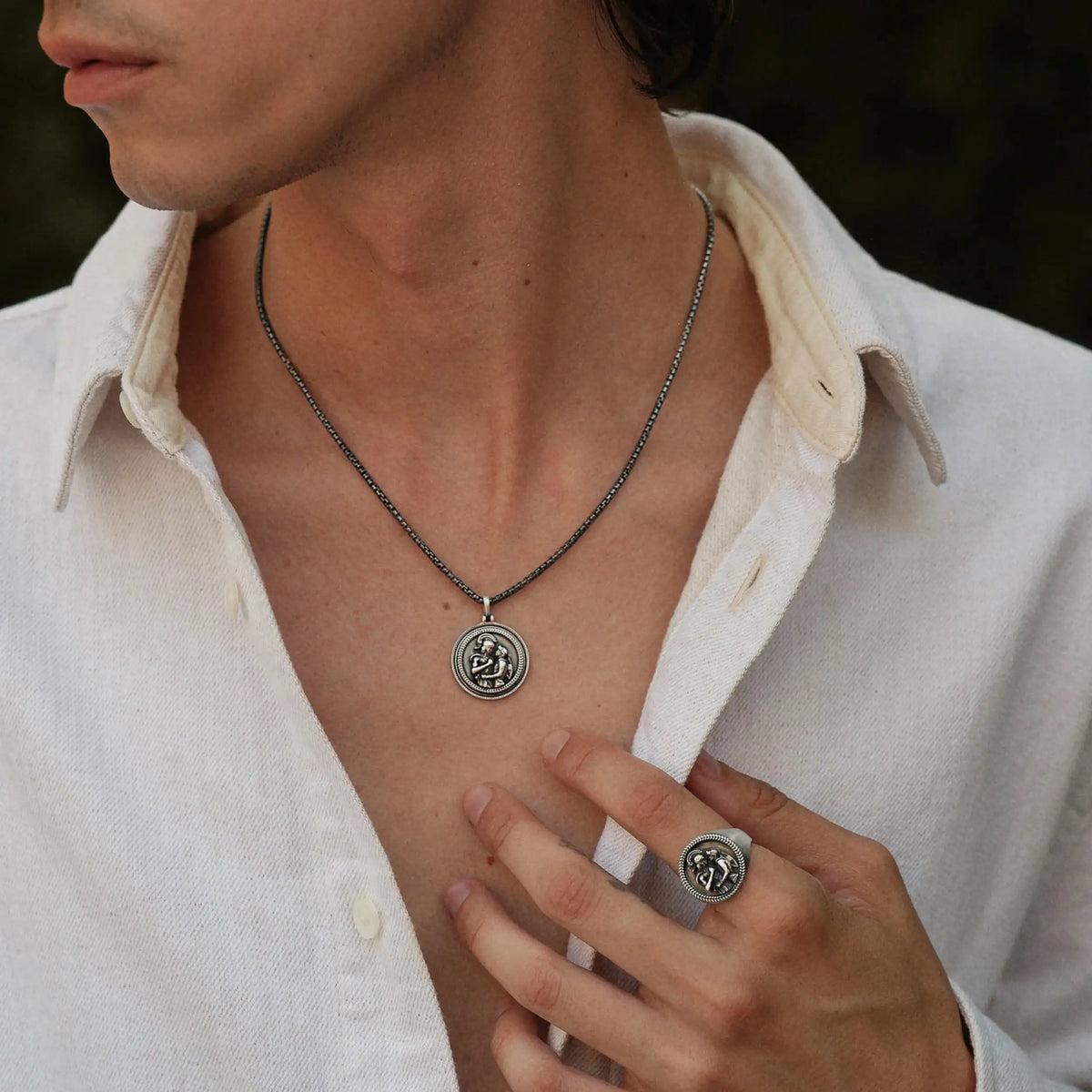 Achilles + Patroclus Pendant