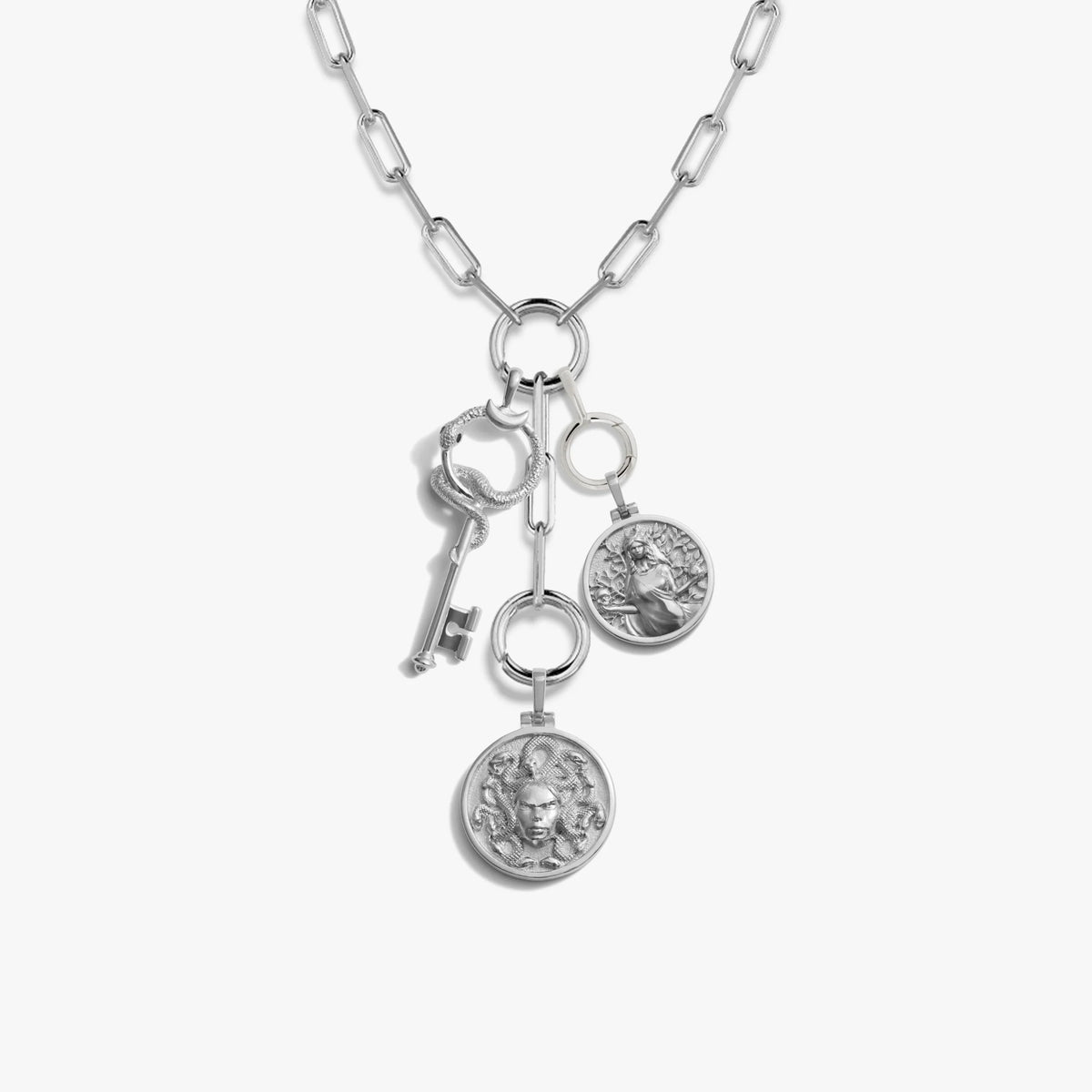 Snake in the Garden Charm Lariat
