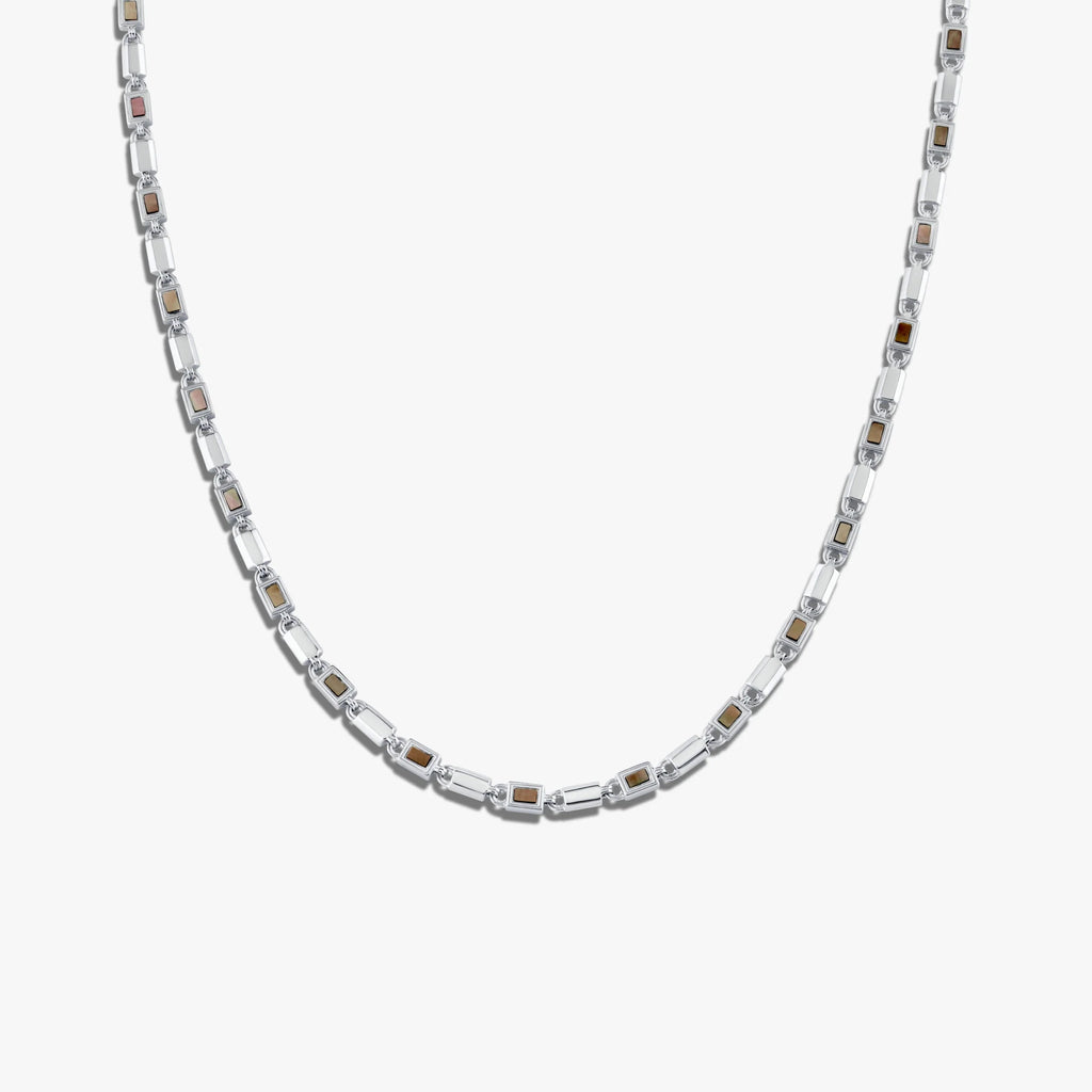 Geo Link Tennis Necklace