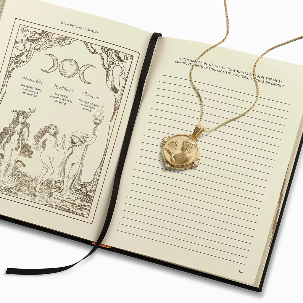 The Goddess Journal + Necklace Set