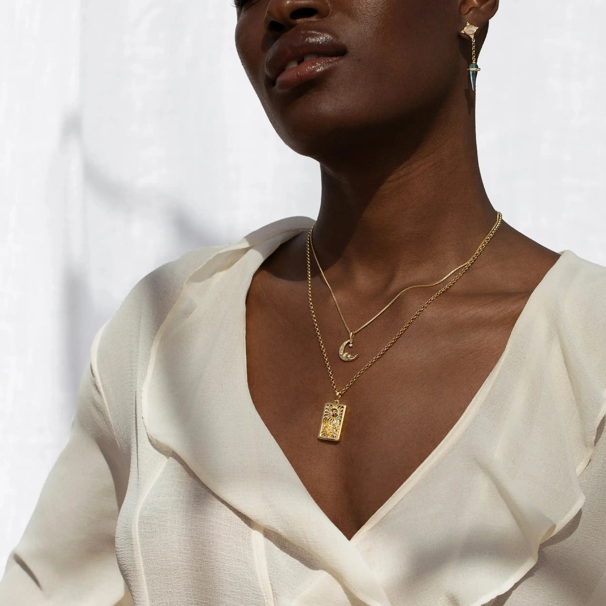 The Moon Tarot Necklace Set