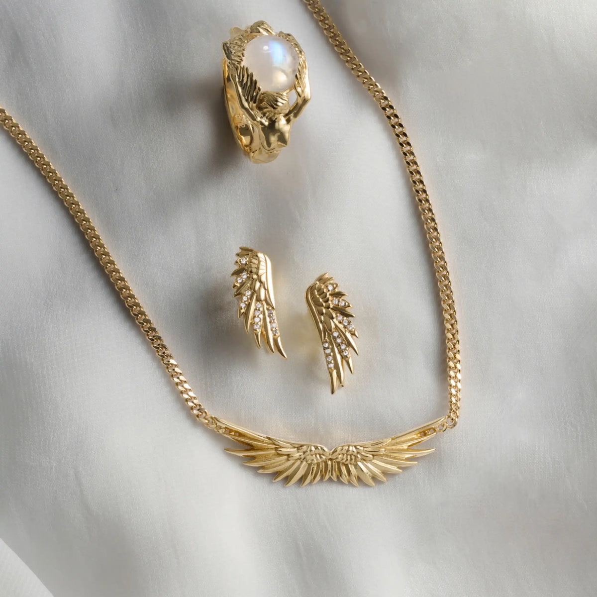 Angel Wing Necklace Set