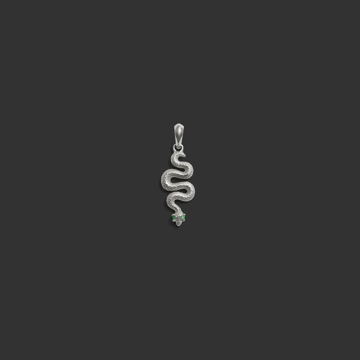 Emerald Eye Snake Amulet