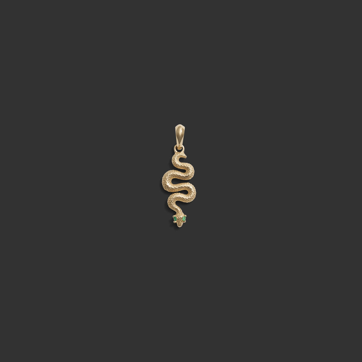 Emerald Eye Snake Amulet