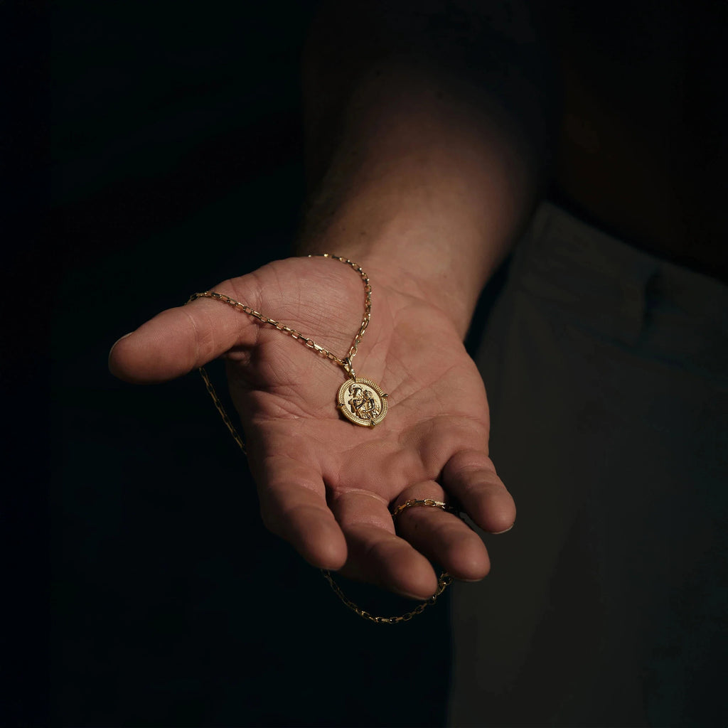 Diamond Achilles & Patroclus Pendant