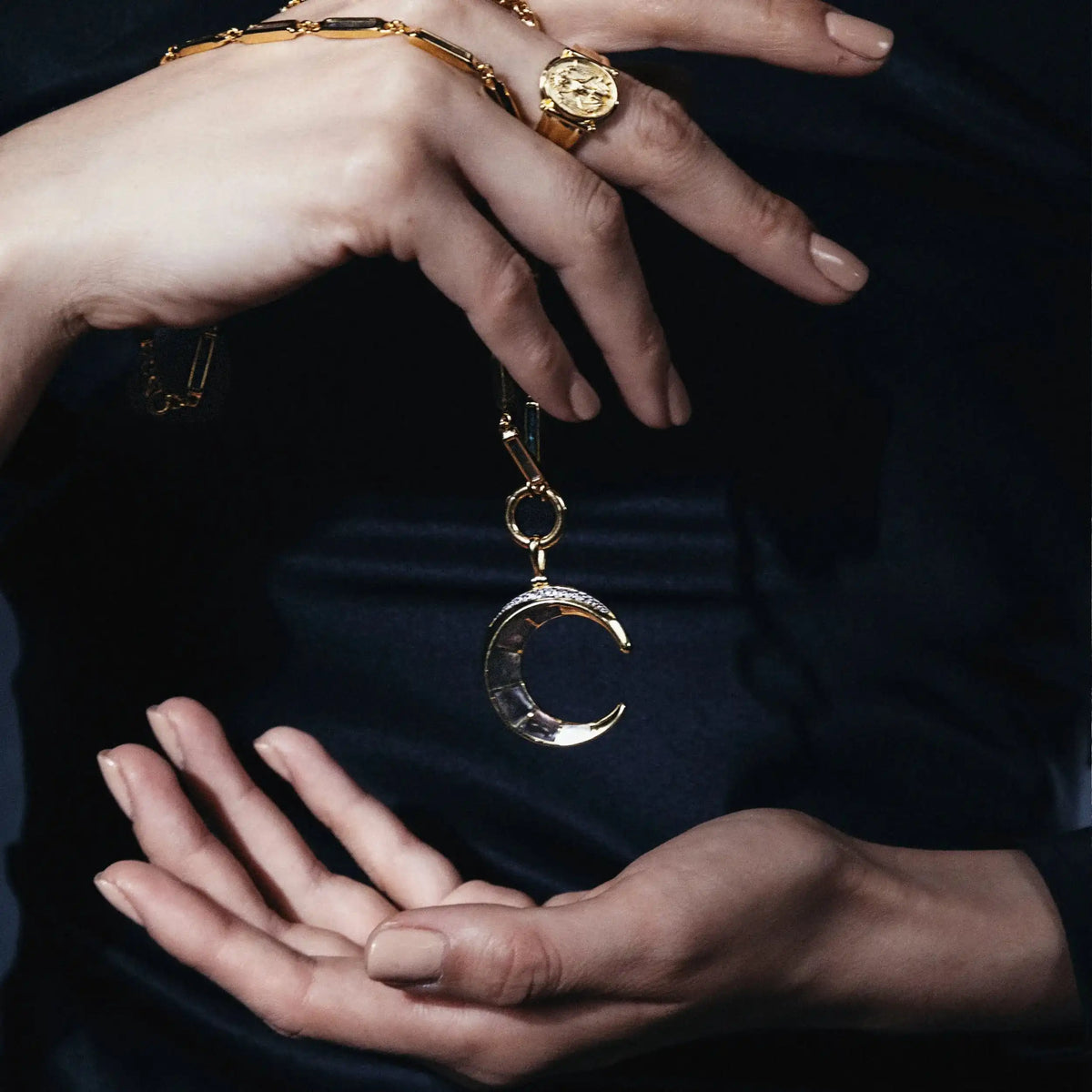Crescent Moon Pendant