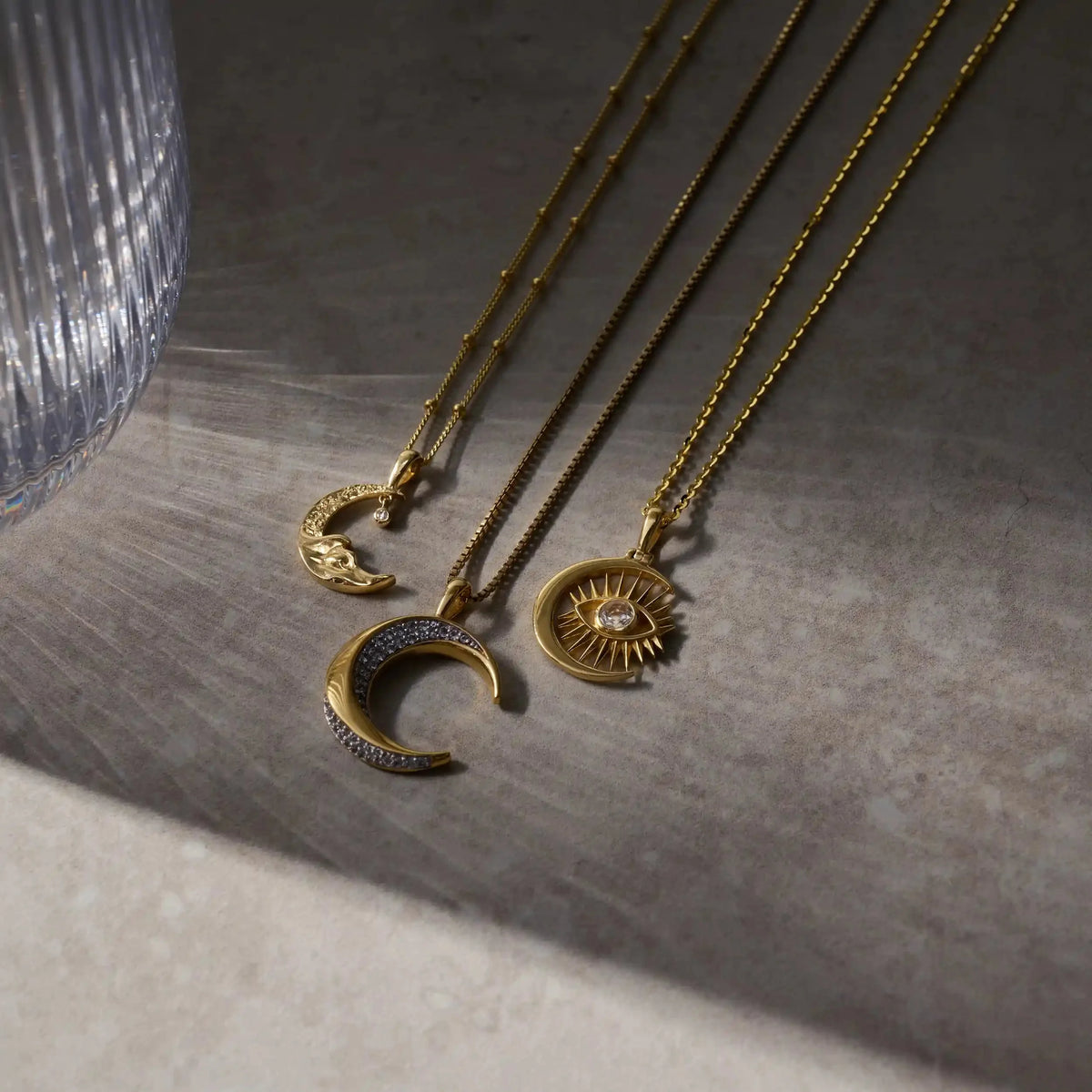 Men's Twisted Moon Necklace
