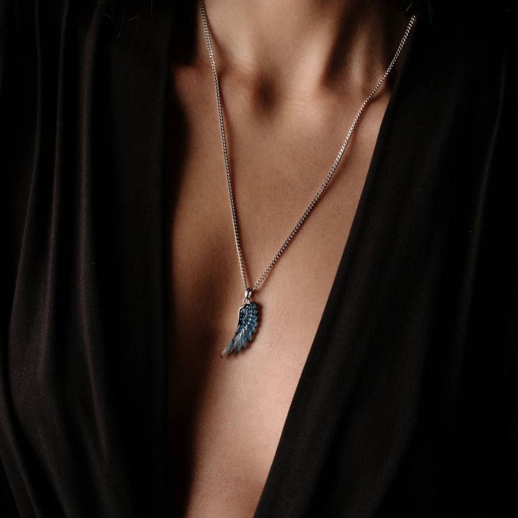 Carved Wing Necklace