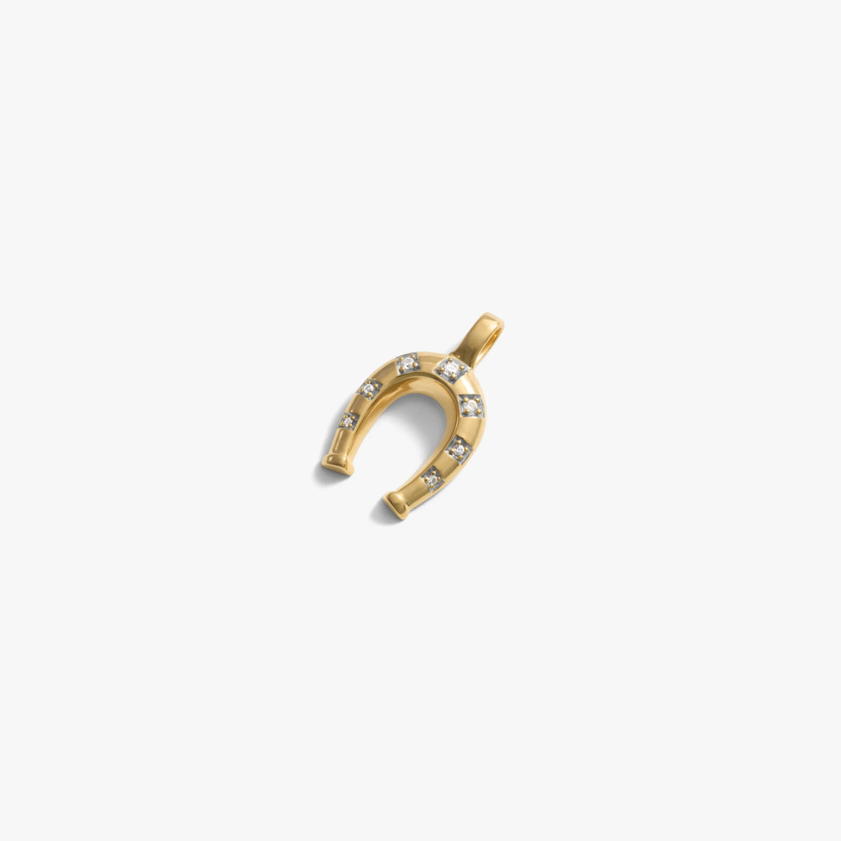 Sapphire Horseshoe Amulet