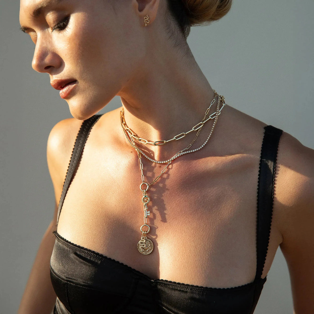 Medusa Snake Lariat Set