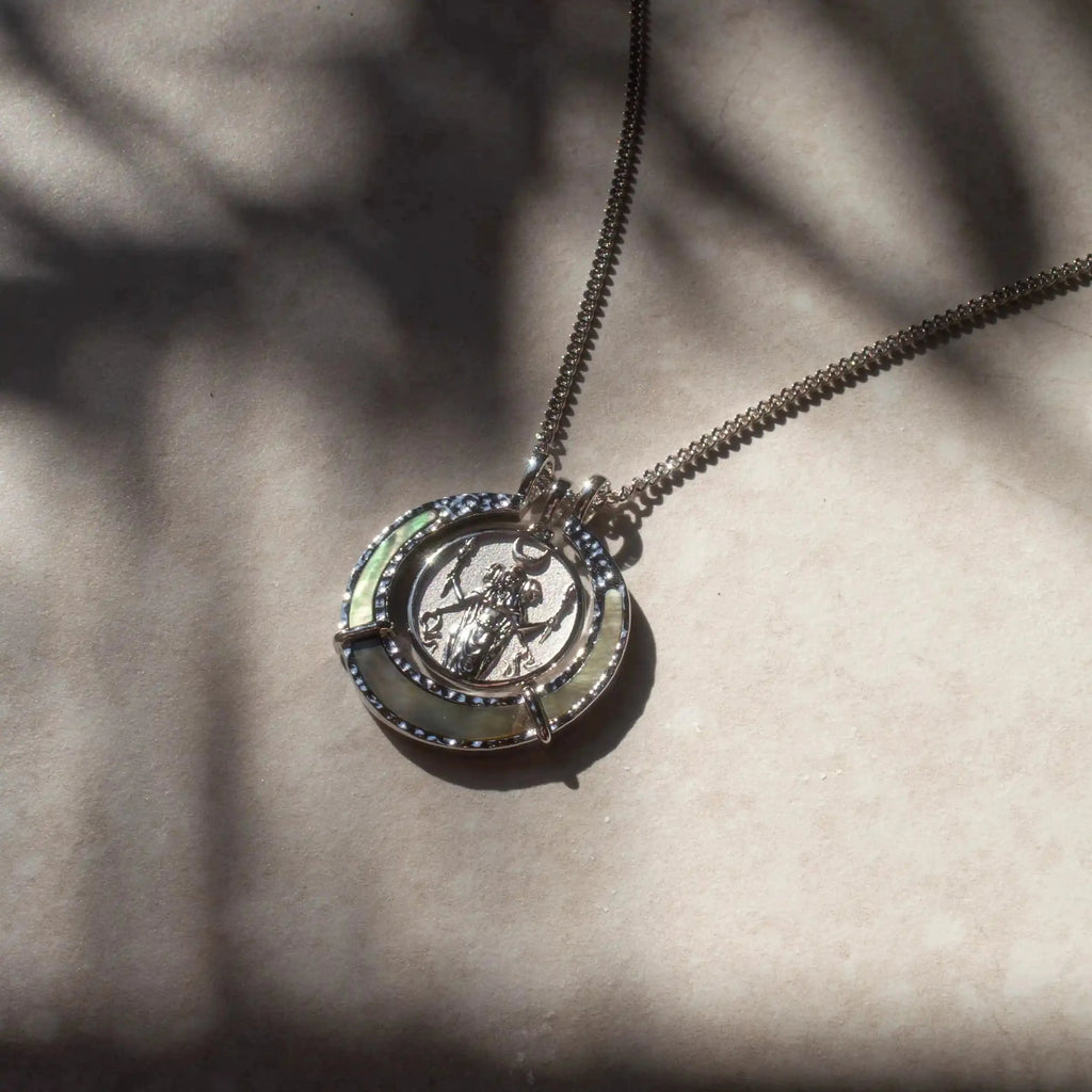 Black Mother of Pearl Goddess Halo