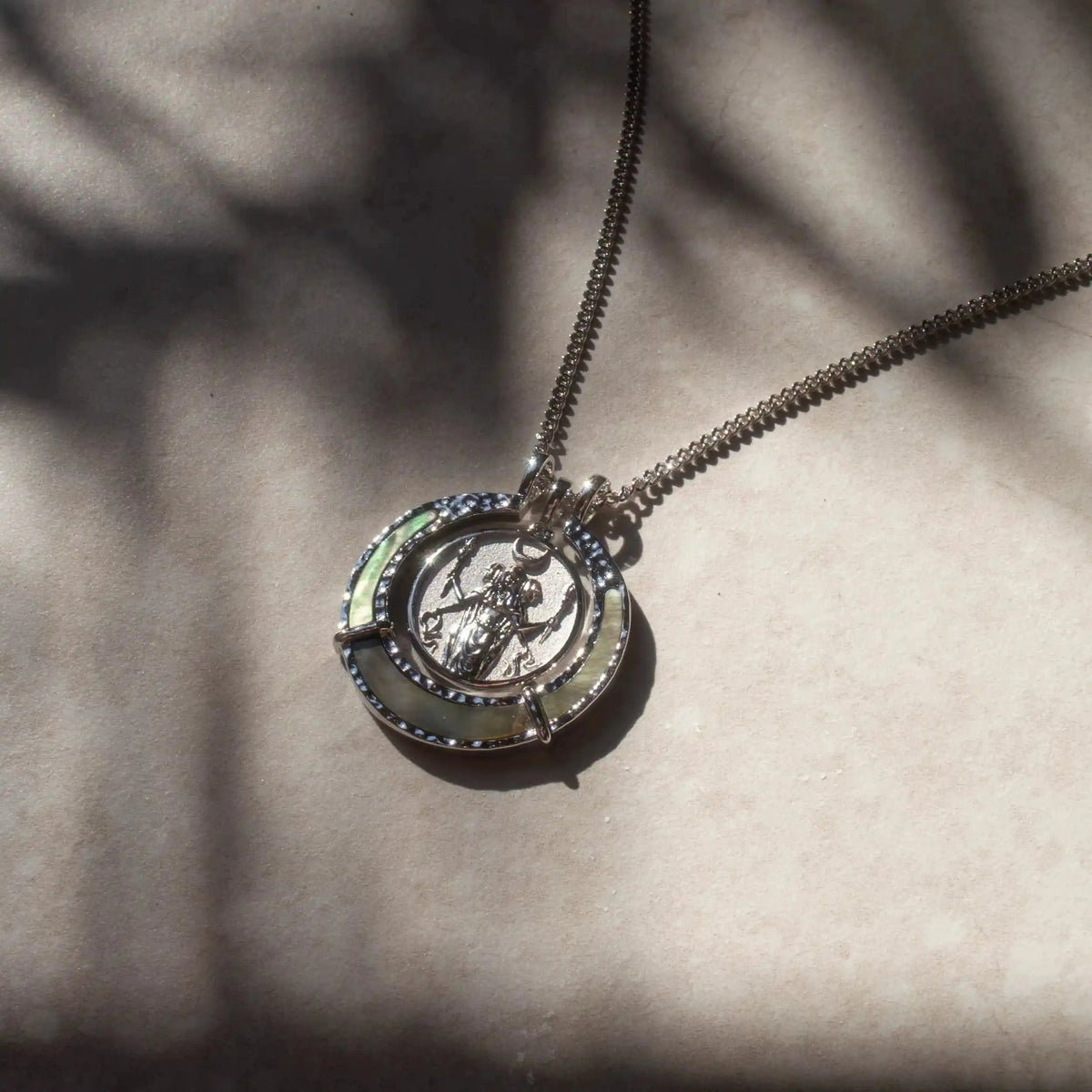 Black Mother of Pearl Goddess Halo