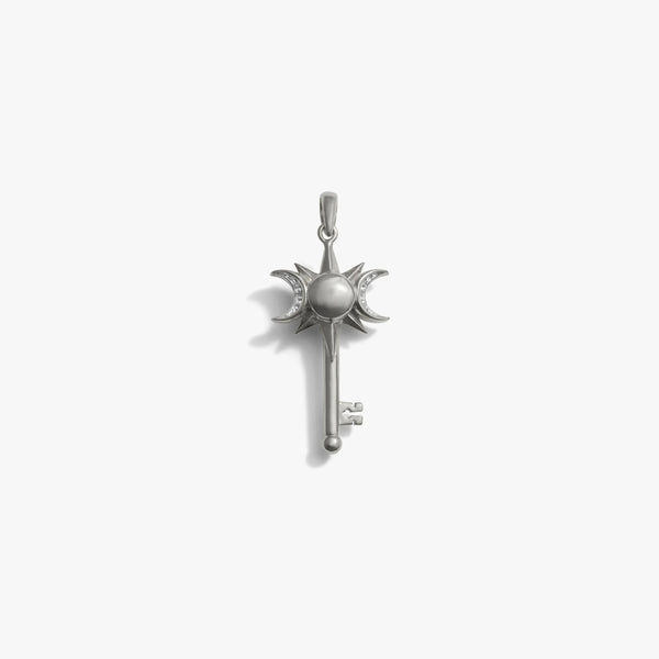 Triple Moon Key Amulet