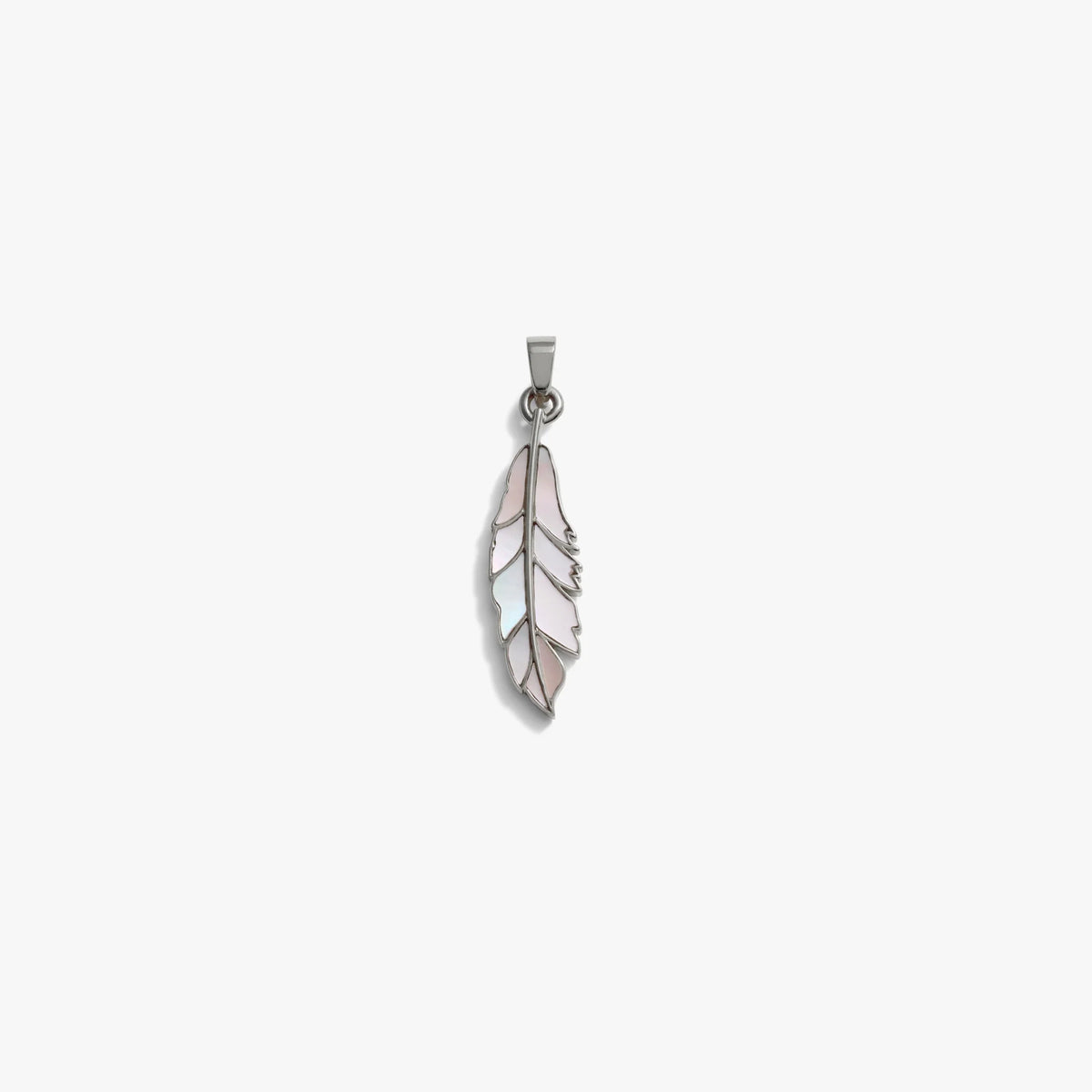 Mother of Pearl Feather Amulet