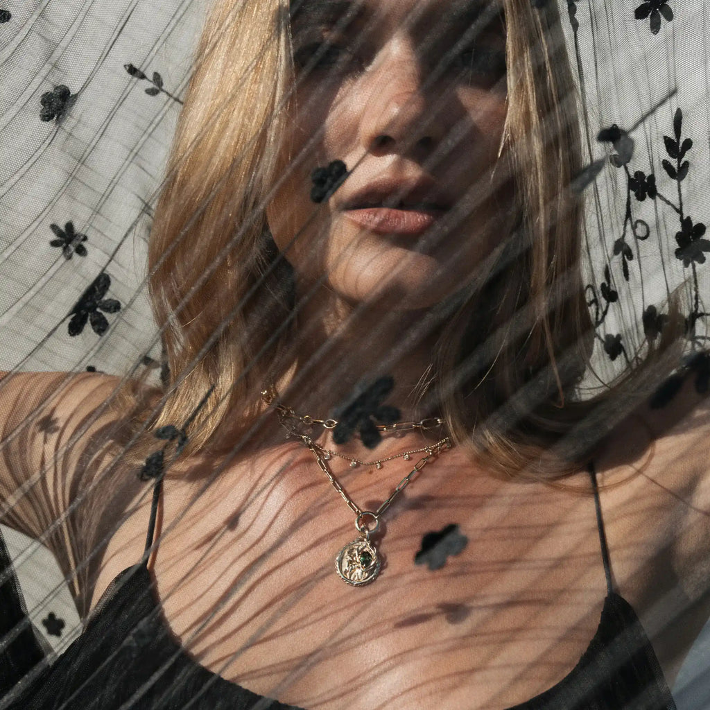 Diamond Artemis Charm Necklace