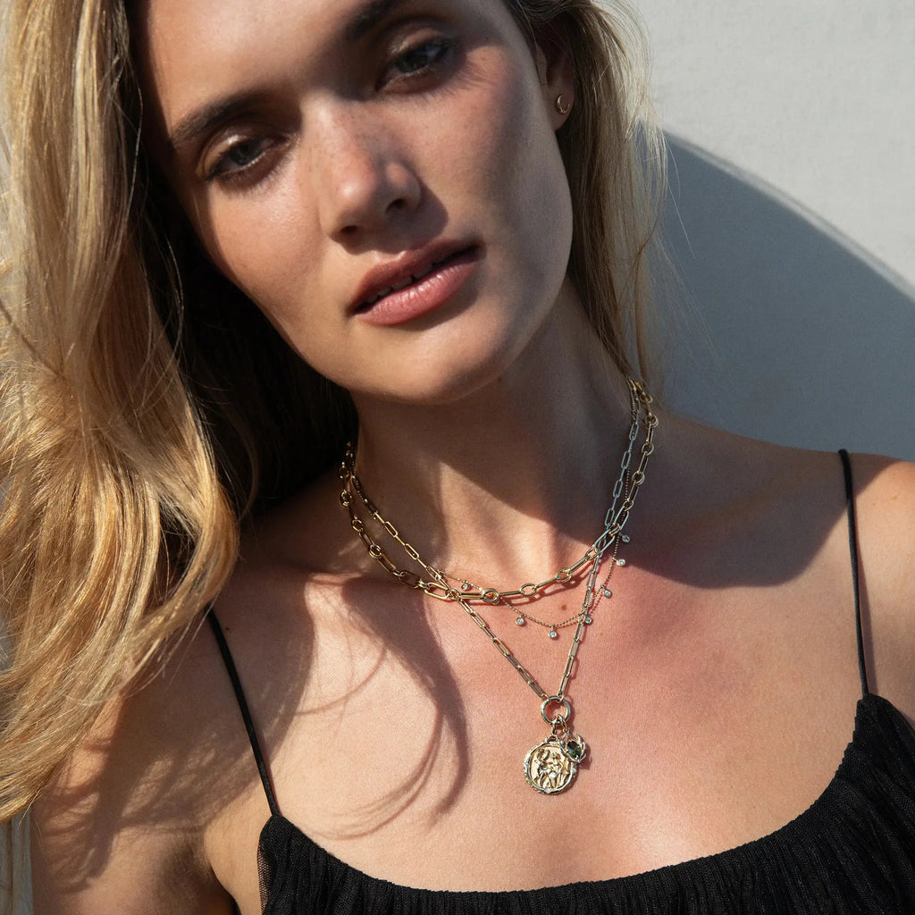 Tourmaline Stag Necklace