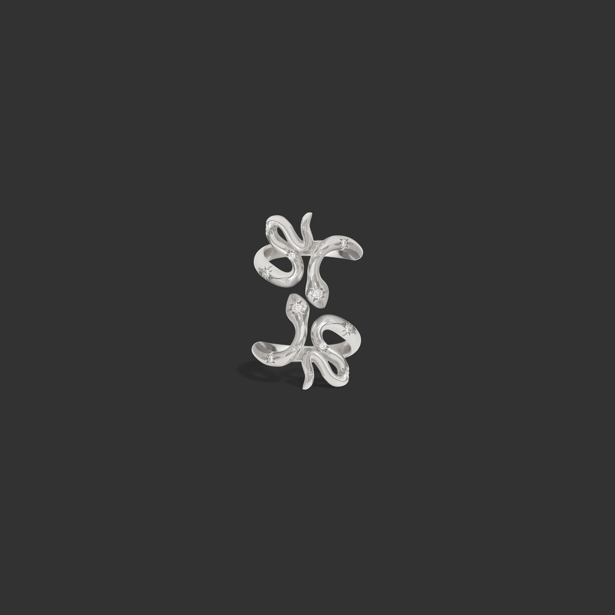 Diamond Snake Wrap Ring