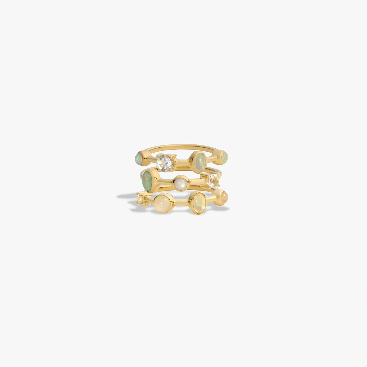Full Moon Ring Set