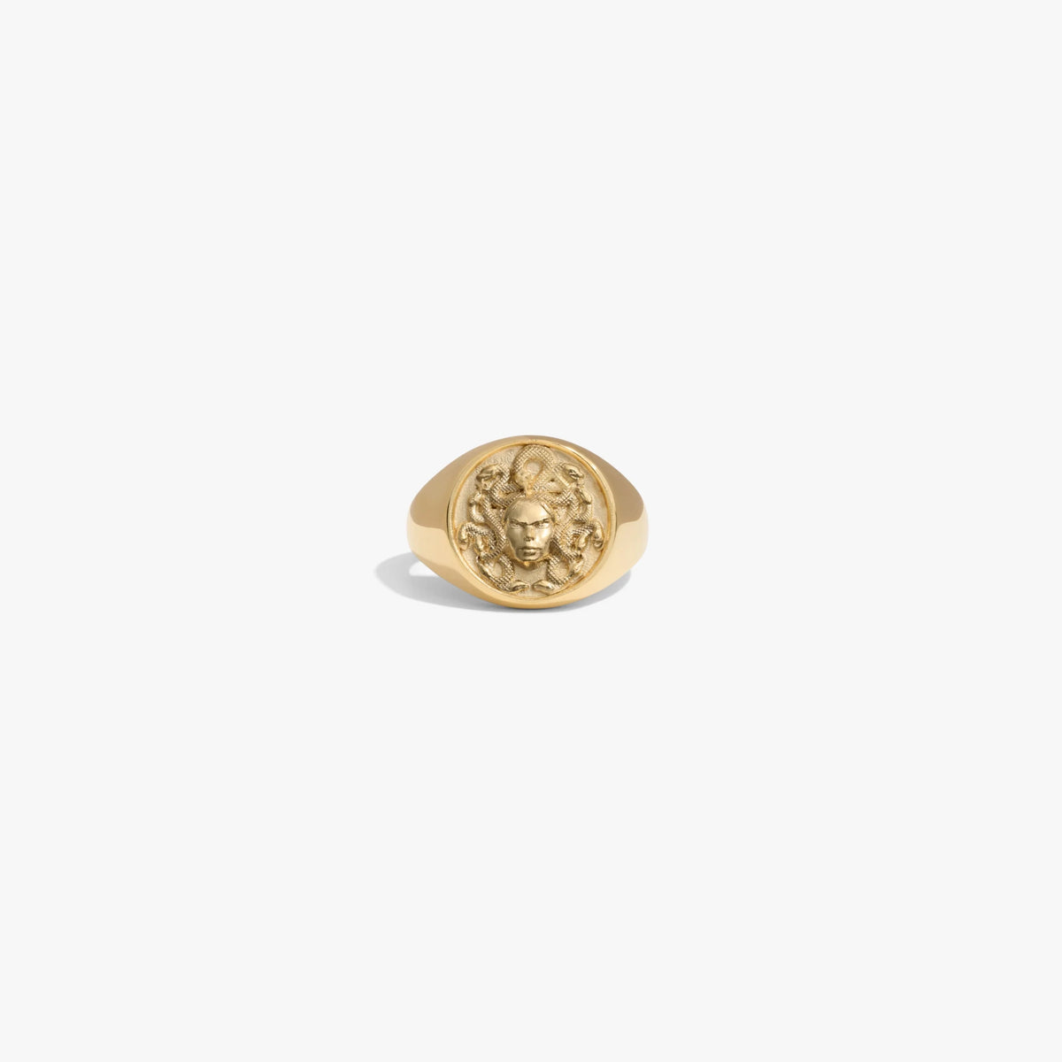 Medusa Signet Ring