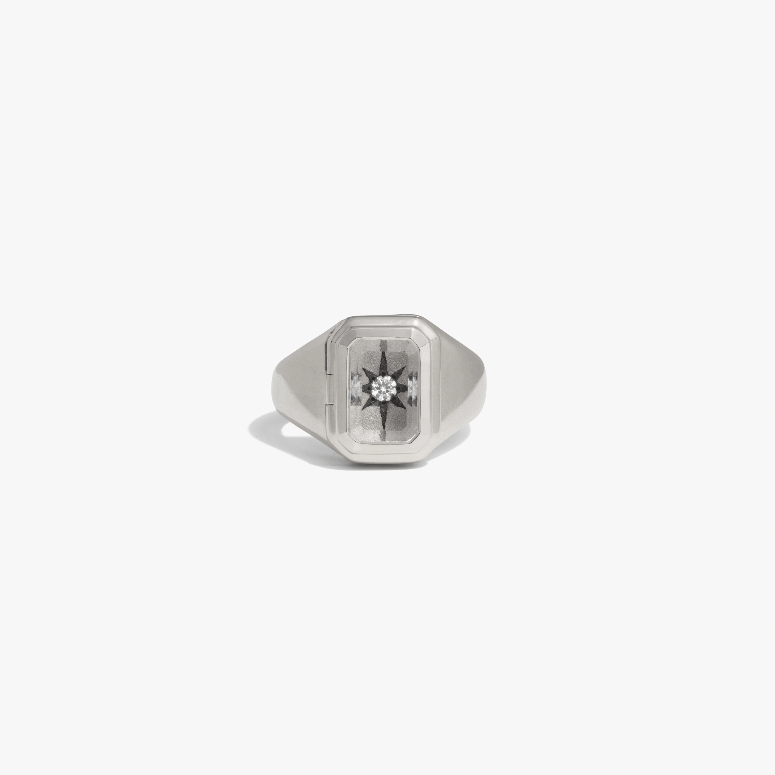 Crystal Photo Locket Ring