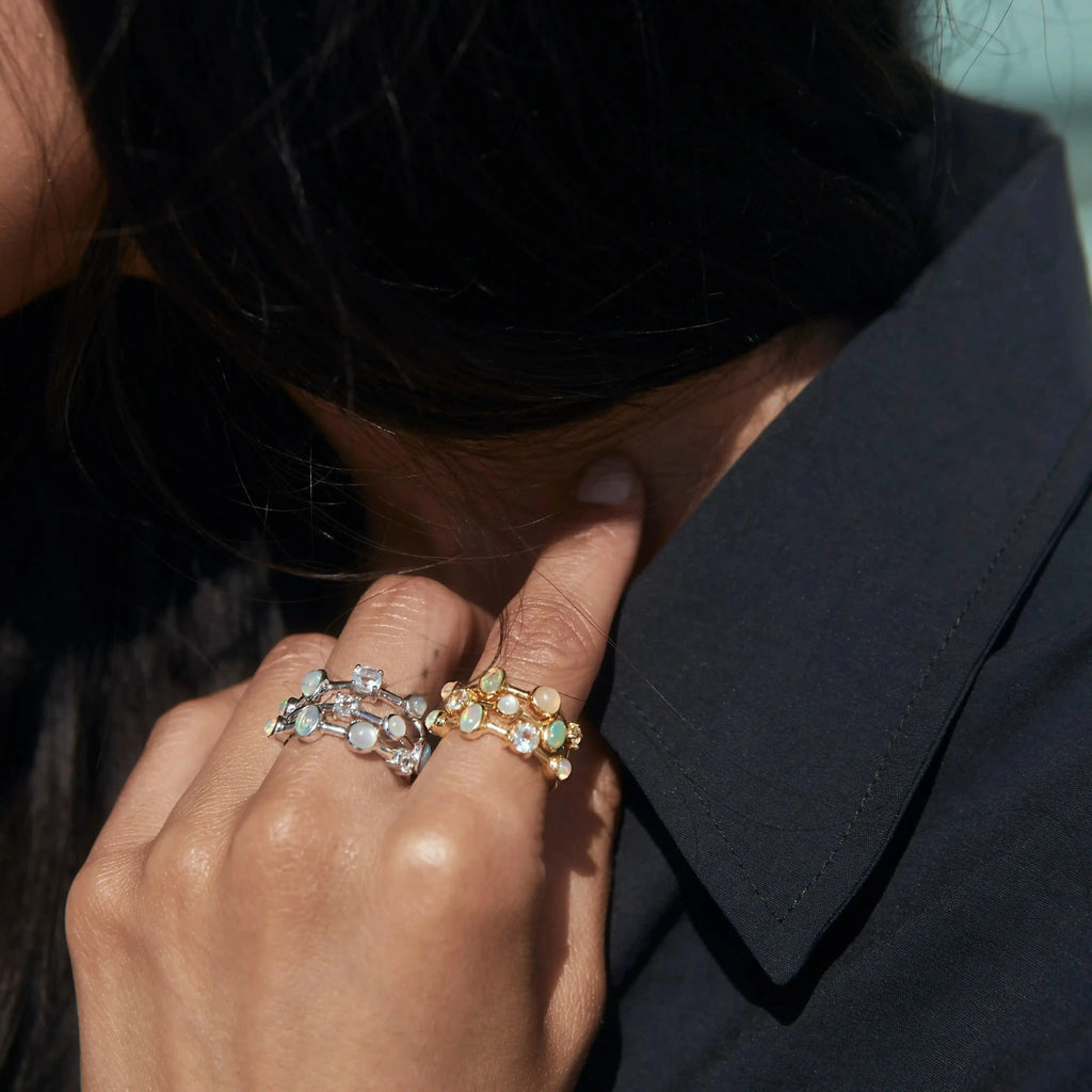 Full Moon Ring Set