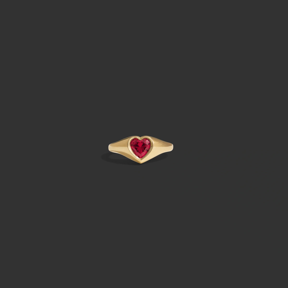 Heart Gemstone Ring