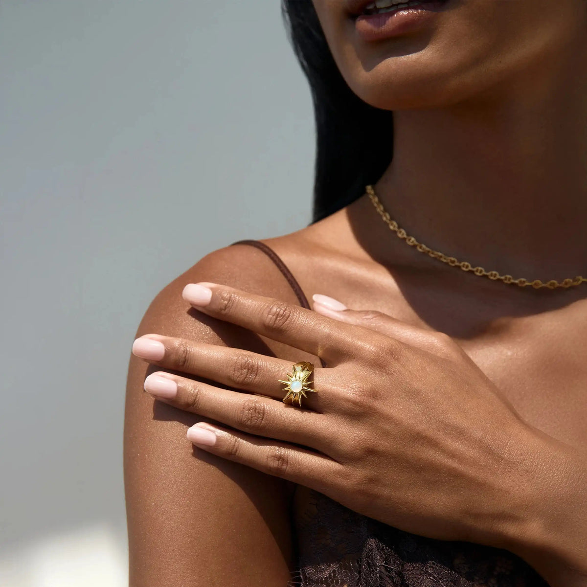 Opal Sun Ring
