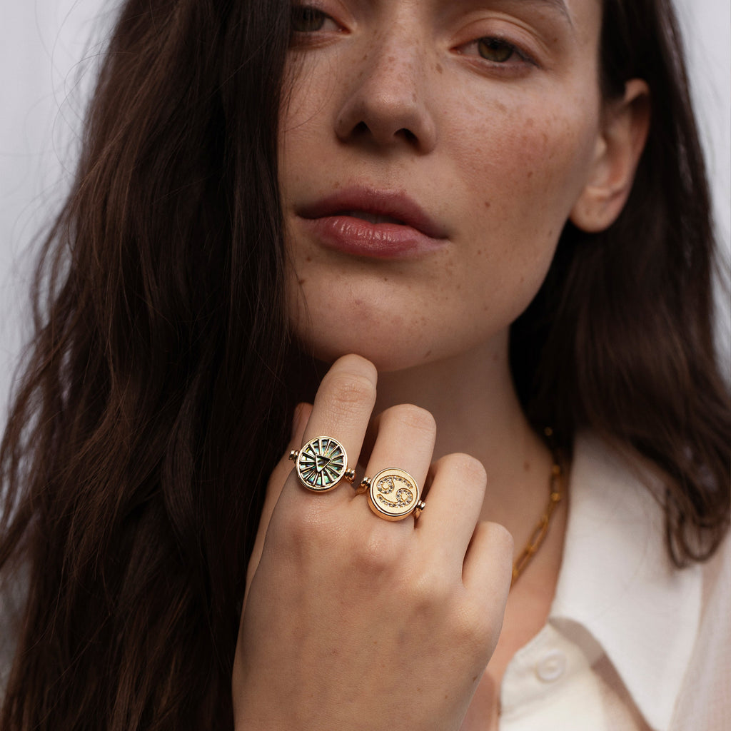 Scorpio & Water Flip Ring