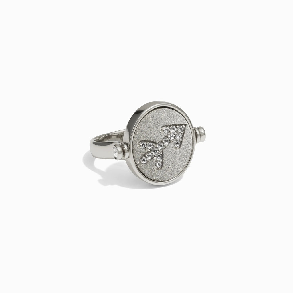 Sagittarius & Fire Flip Ring