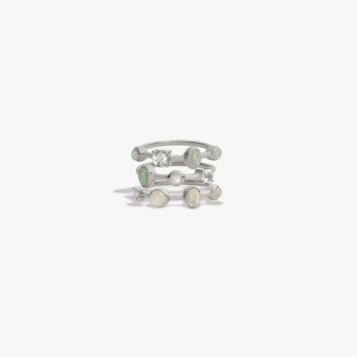 Full Moon Ring Set