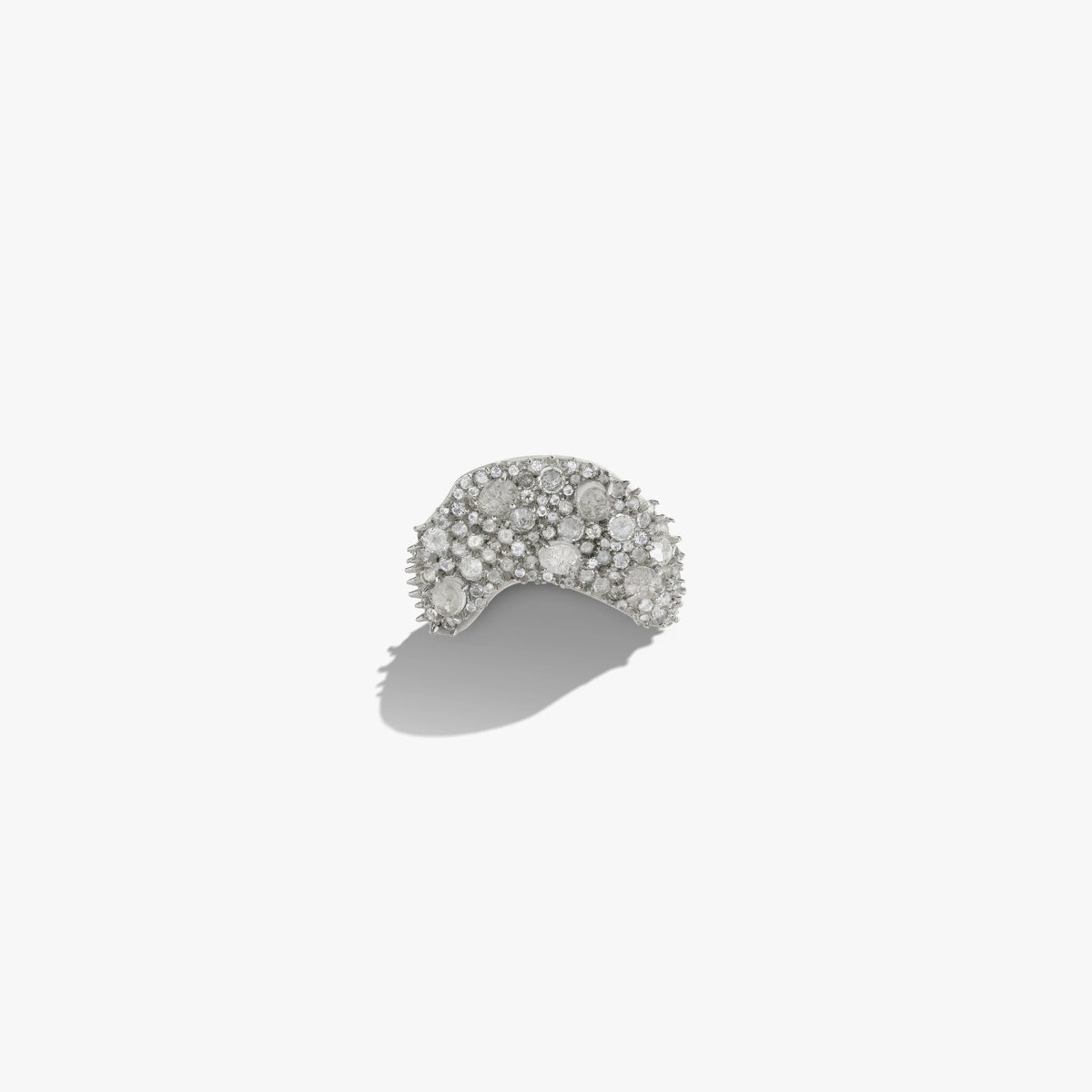 Encrusted Wavy Ring