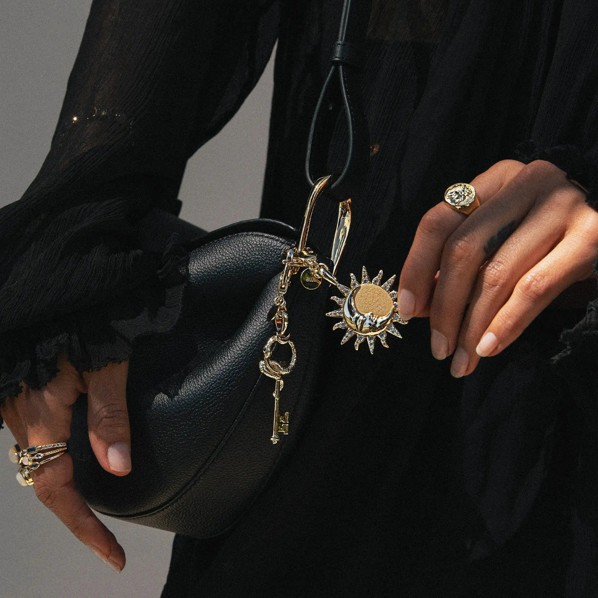 Sun & Moon Bag Charm